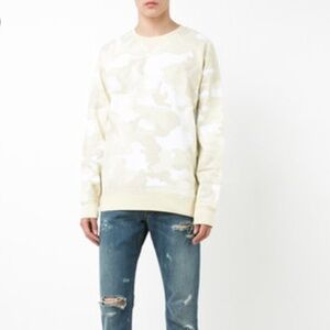 NWT WeSC Marvin camo AOP crewneck Sweatshirt